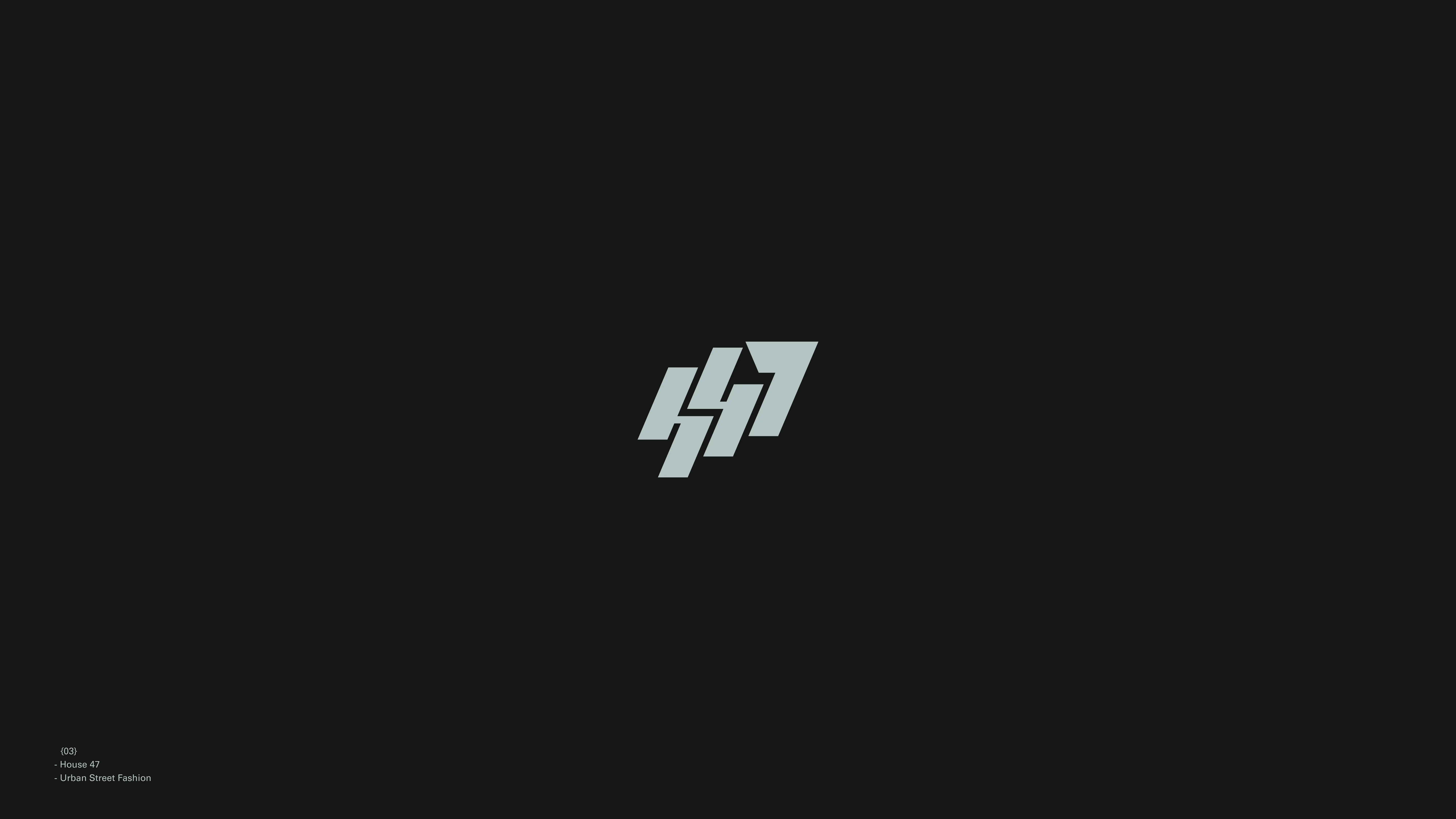 Interlocking geometric House47 identity mark.